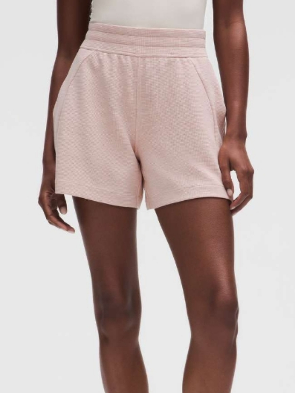 Lululemon Scuba High-Rise Short 5" *Waffle Heathered Mink Berry EUC